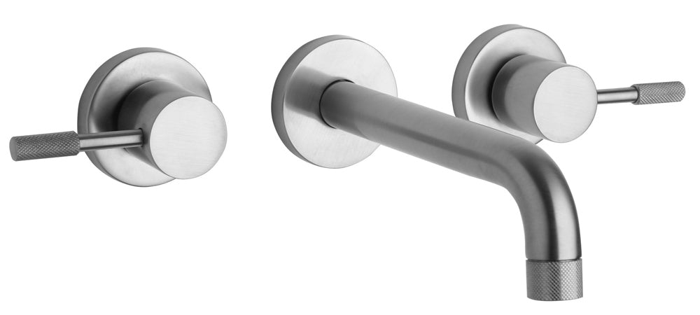 Paini FLUXIO three hole wall mount lavatory faucet