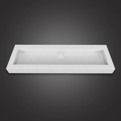 Eurolux above-counter white stone sink basin Orchid