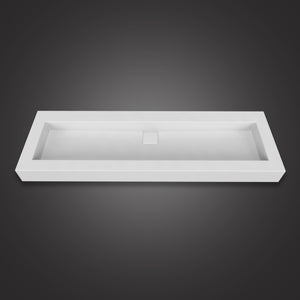 Eurolux above-counter white stone sink basin Orchid