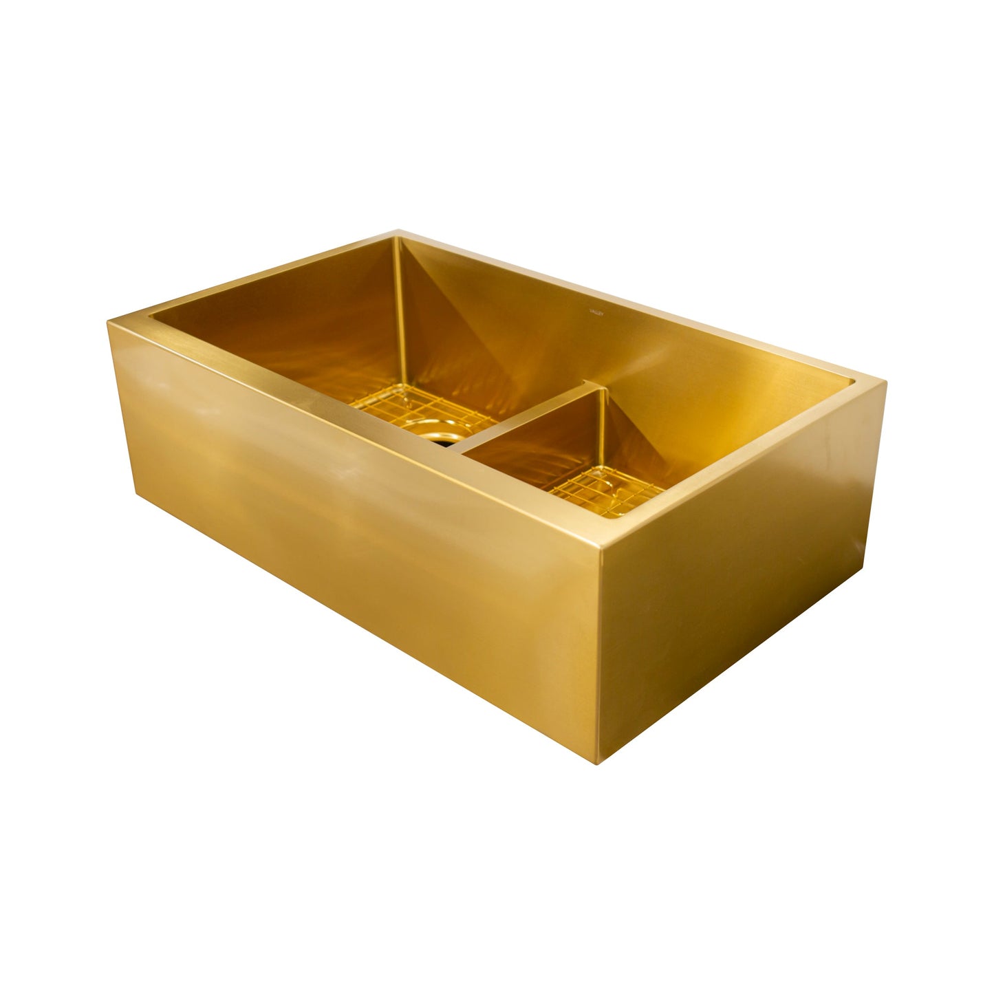 SAPRJ3320AGLDBG - APRON DOUBLE BOWL KITCHEN SINK
