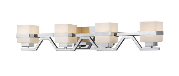 Z-Lite 1915-4V-CH-LED Ascend 4 Light Vanity Light in Chrome