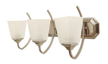 Eurolux three set satin nickel contemporary lights side view