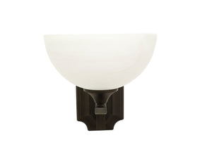 Eurolux frosted glass bowl vanity sconce ant grey