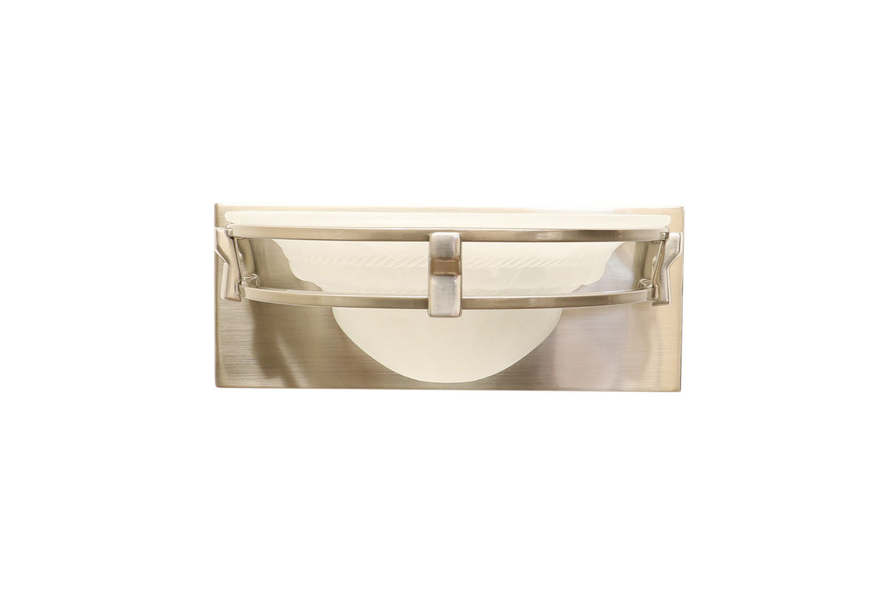 Eurolux satin nickel vanity wall light