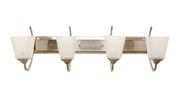 Eurolux four set satin nickel contemporary lights