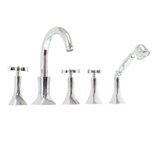 Paini ELIX chrome five hole bath and shower mixer