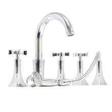 Paini ELIX chrome five hole bath and shower mixer