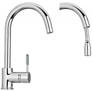 Paini FLUXIO single side lever kitchen faucet