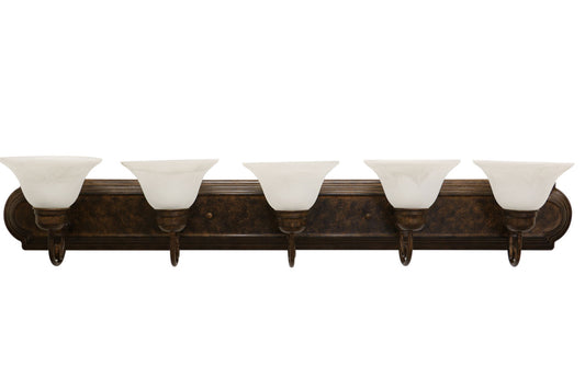 Eurolux five set dark bronze antique vanity lights