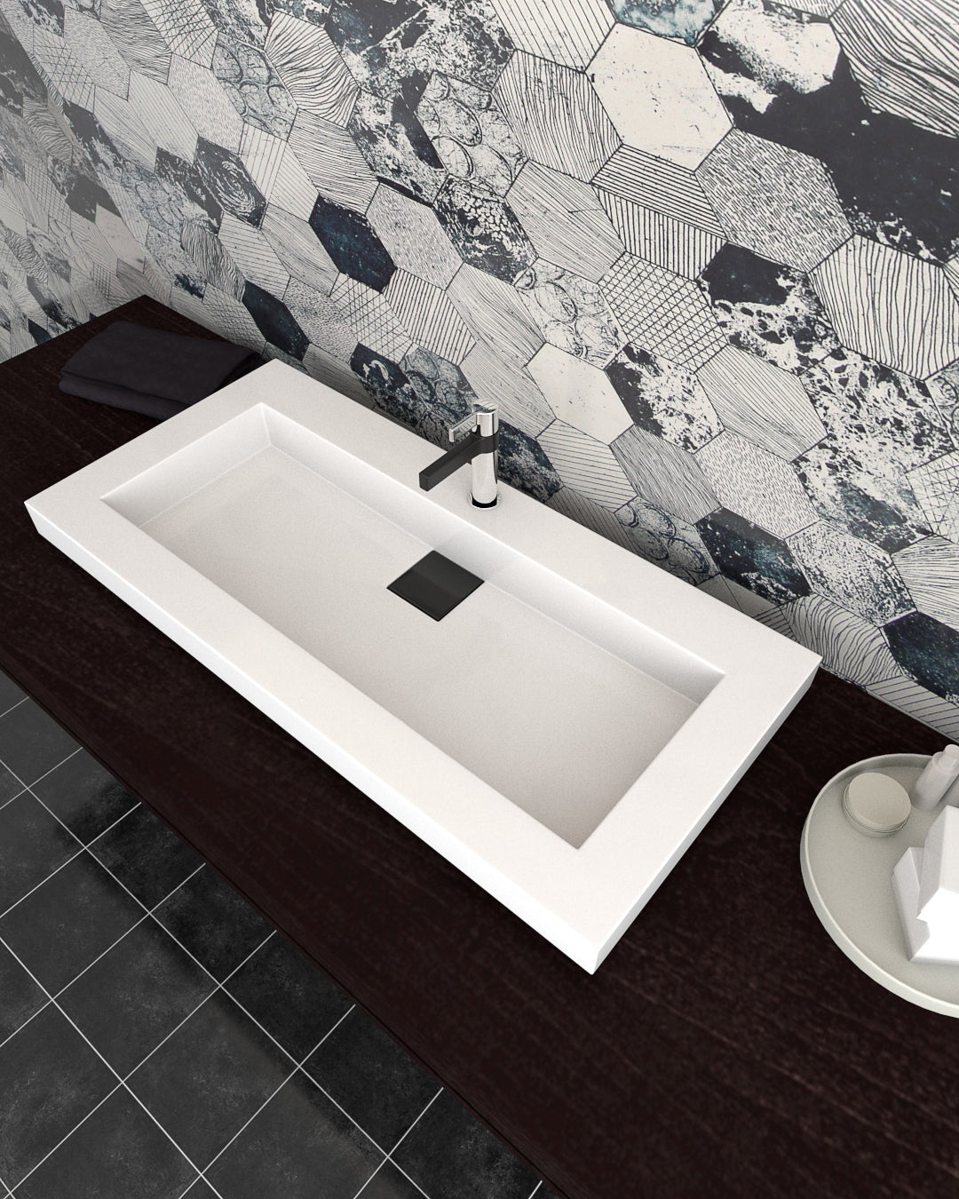Dahlia Stone Sink Basin