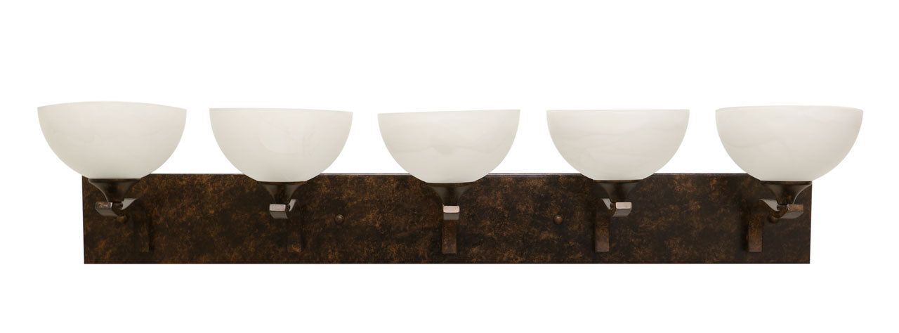 Eurolux dark bronze contemporary vanity lights set of five lights