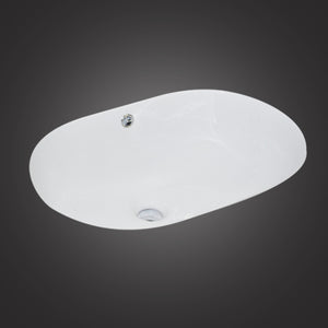Eurolux white undermount porcelain sink EU46G-UM
