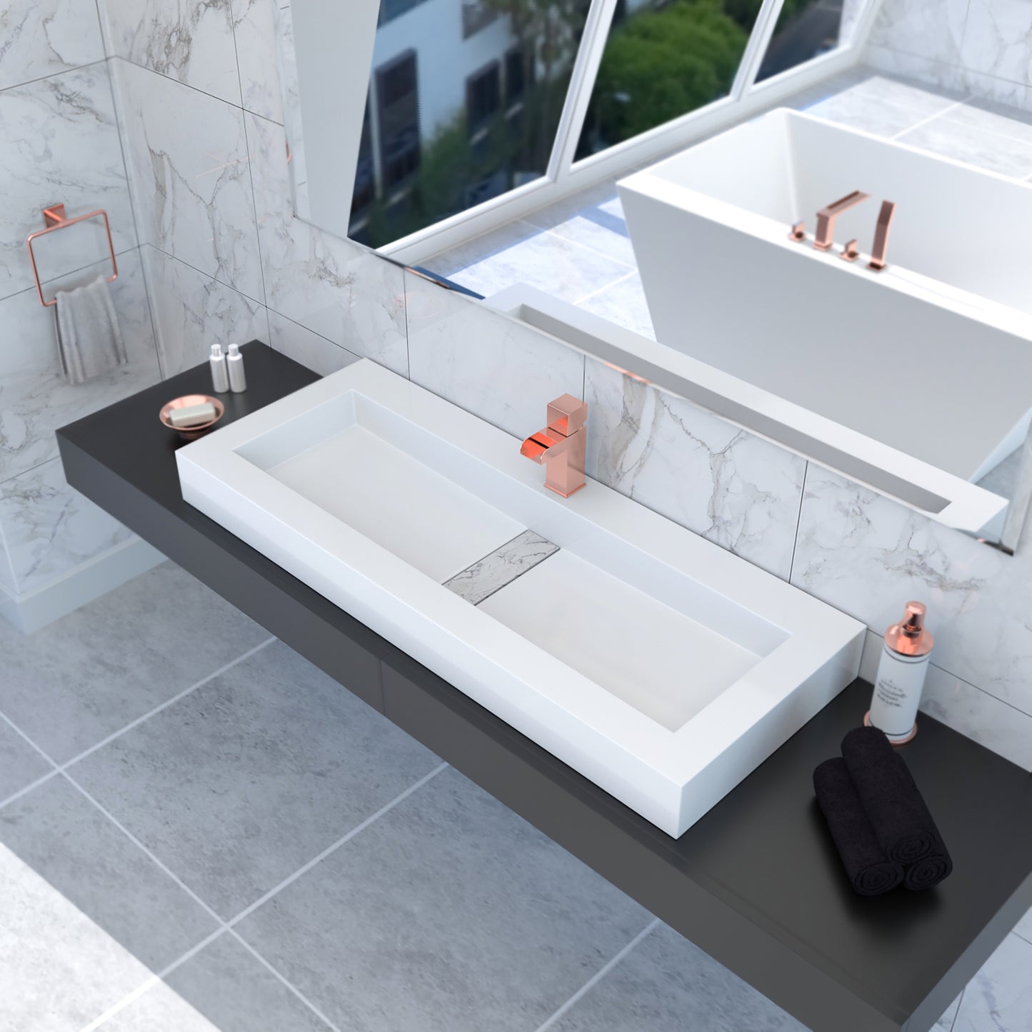 Lily Stone Sink Basin