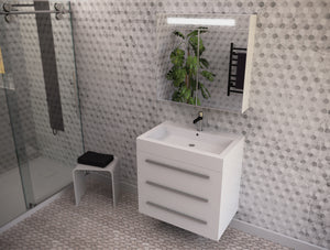 Lyon wall-mounted medicine cabinet with sink basin Eurolux
