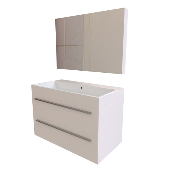 Amiens Wall-Mounted Medicine Cabinet with Basin