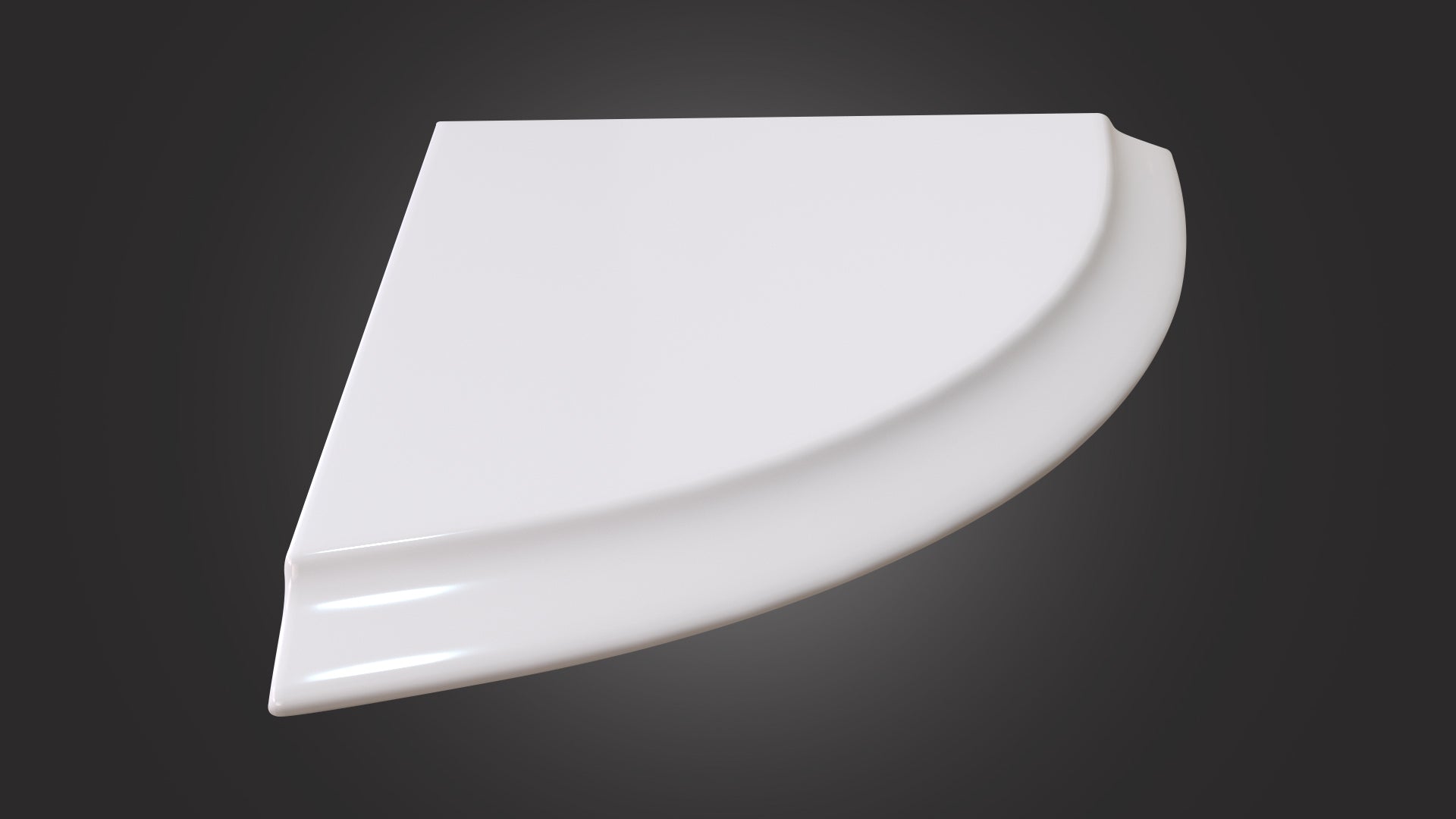 Eurolux white corner stone shelf